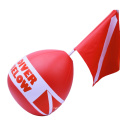 Outdoor Diving Swim PVC Inflatable Professional Buoy Float Ball, Diving Float Including Flag